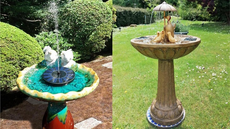 Solar water fountain