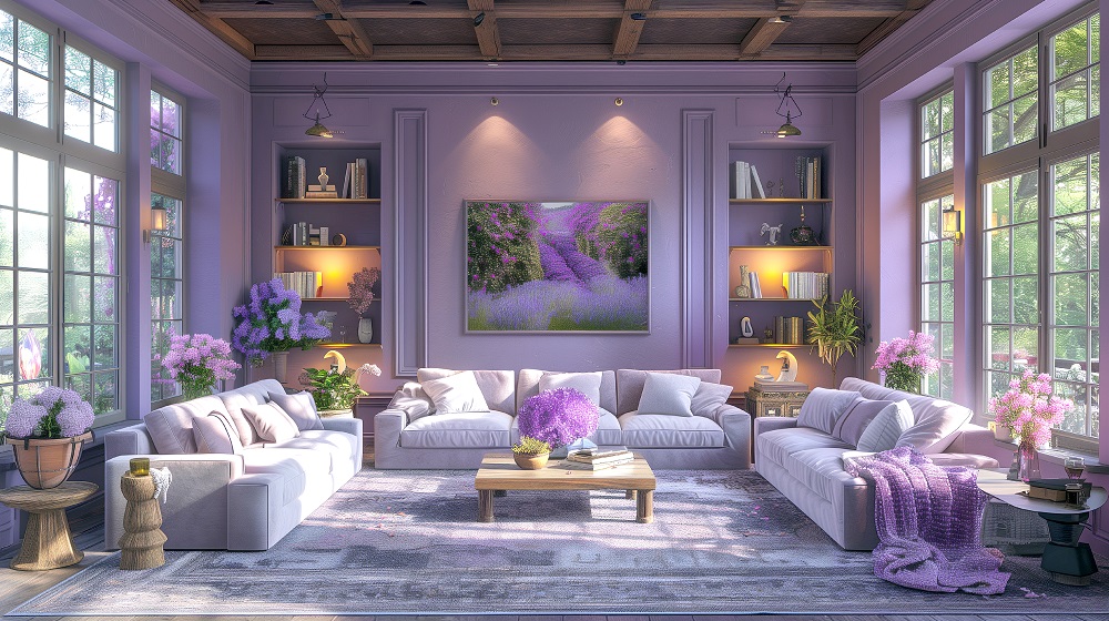 Psychological effect of purple color
